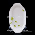 rectangle shape porcelain fish plate